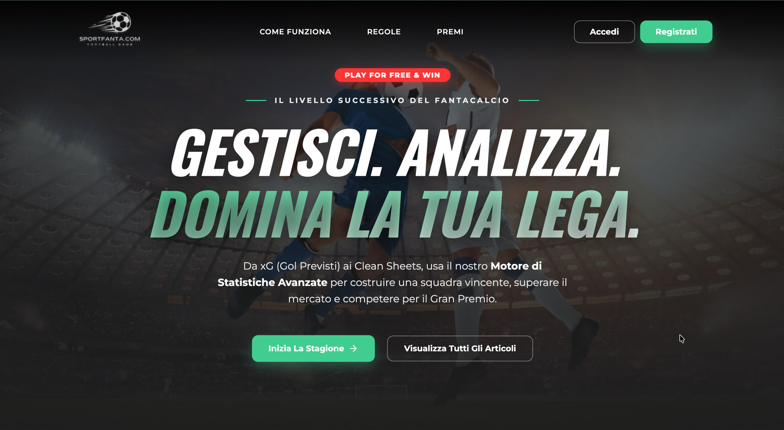 Sportsfanta Football website